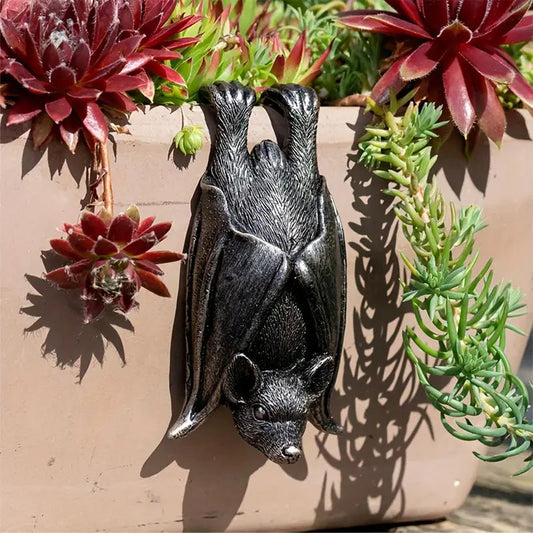 Hanging Bat Planter Hanger Garden Decor - Gothic & Alternative Gift - Haunted