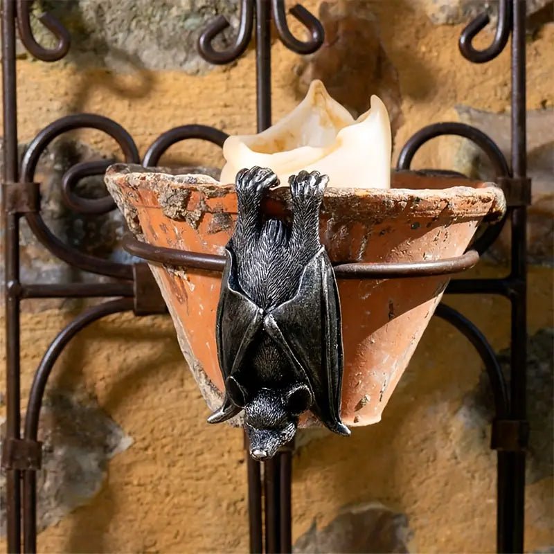 Hanging Bat Planter Hanger Garden Decor - Gothic & Alternative Gift - Haunted