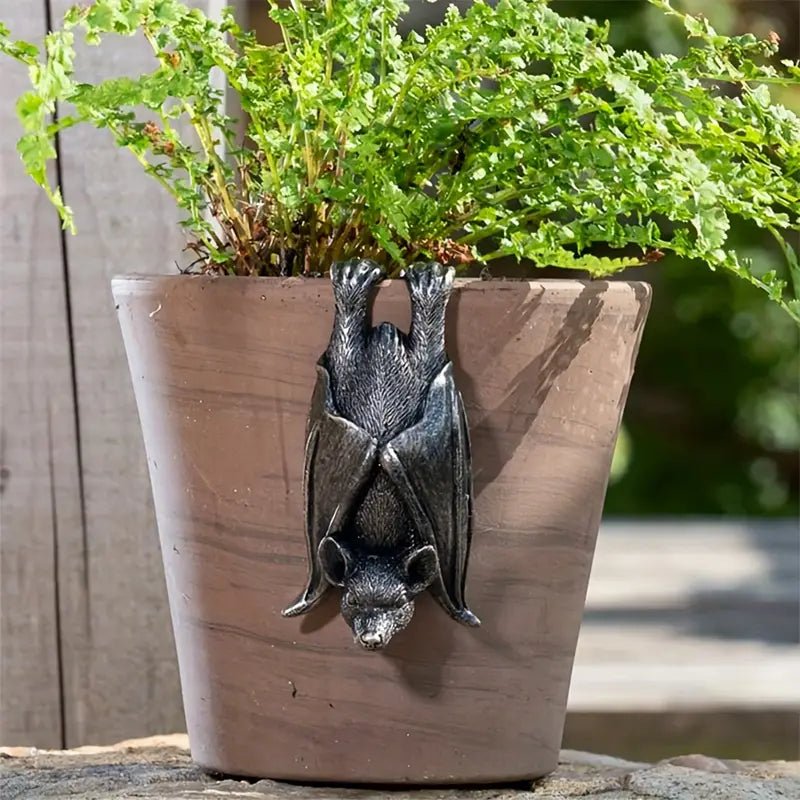 Hanging Bat Planter Hanger Garden Decor - Gothic & Alternative Gift - Haunted