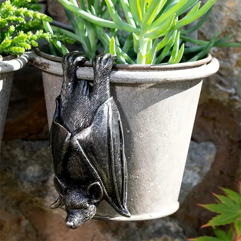 Hanging Bat Planter Hanger Garden Decor - Gothic & Alternative Gift - Haunted