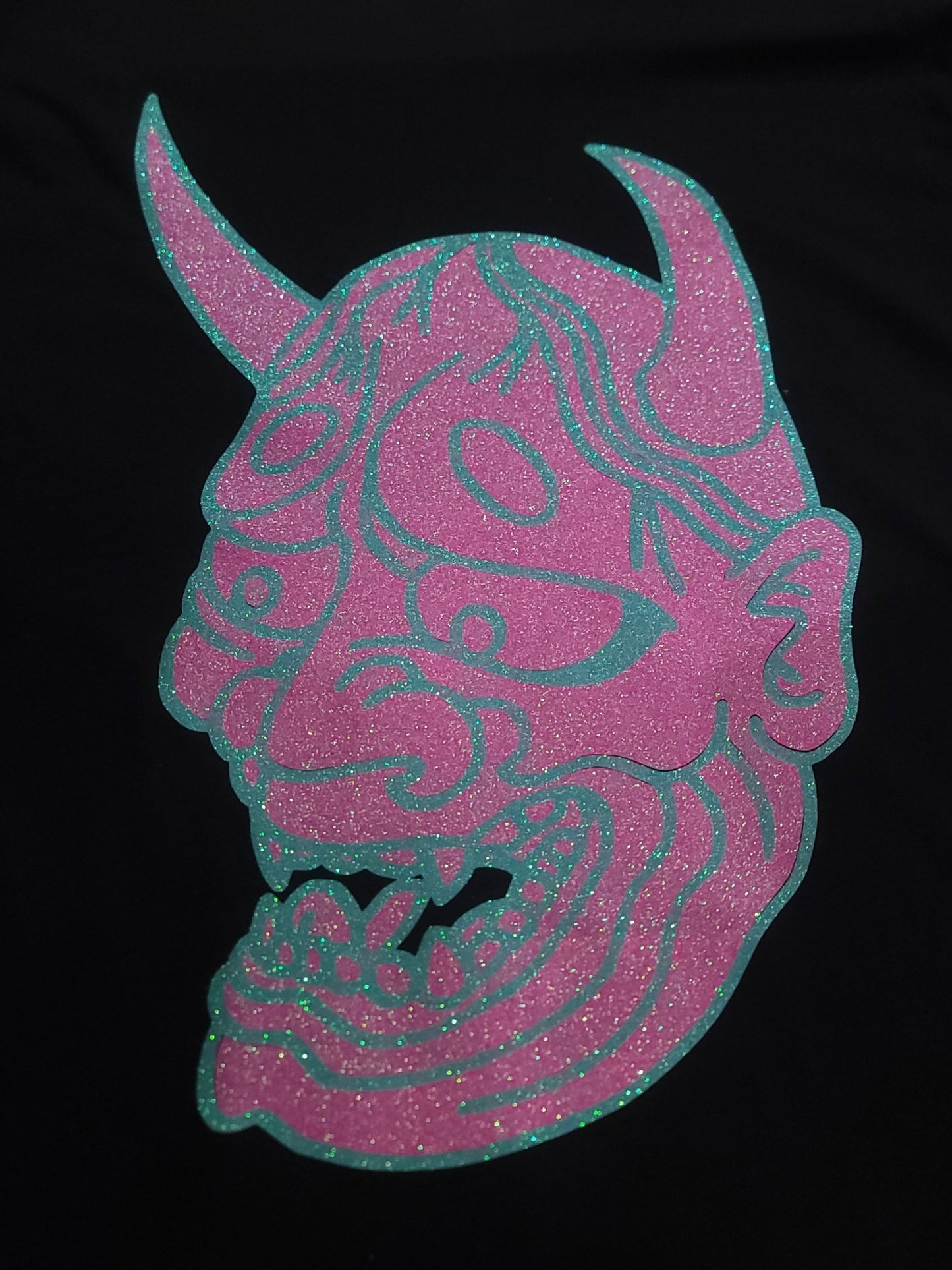 Hannya Mask Custom T-shirt Unisex Large - Gothic & Alternative Gift - Haunted