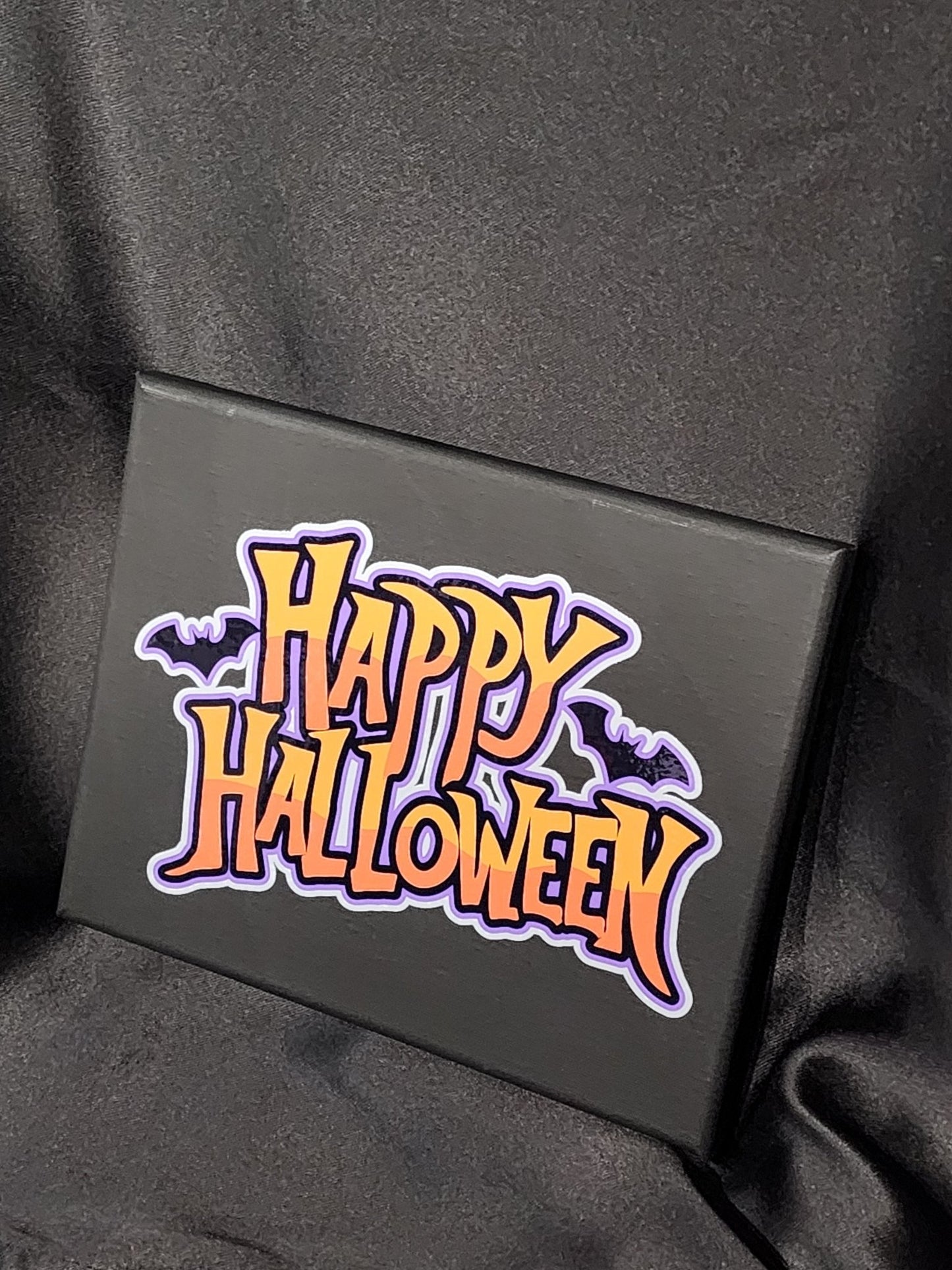 Happy Halloween Plague Stretched Canvas Wall Hanging - Gothic & Alternative Gift - Haunted