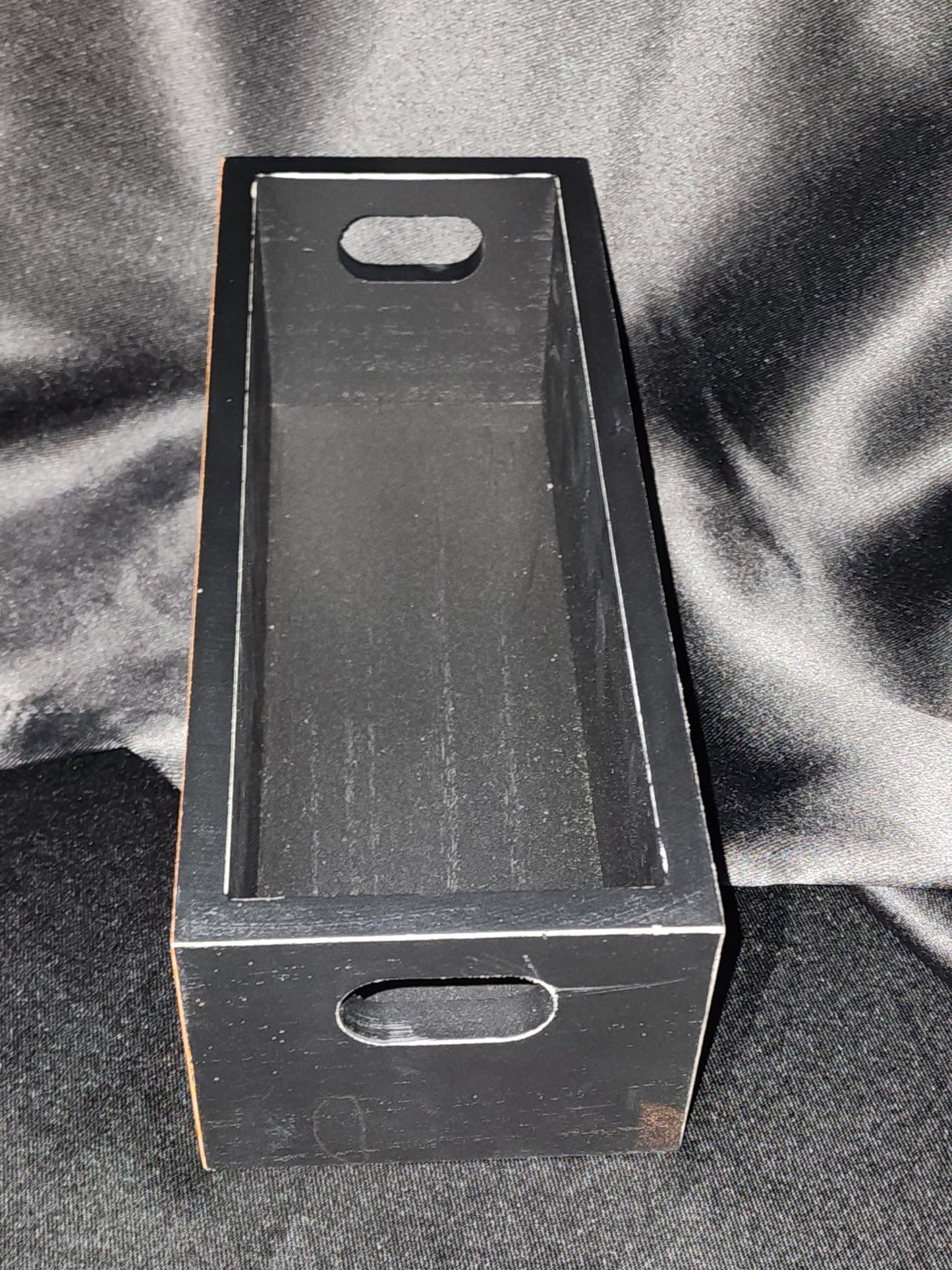 Happy Halloween Trick or Treat Wood Bin Box Wall Hanging - Gothic & Alternative Gift - Haunted