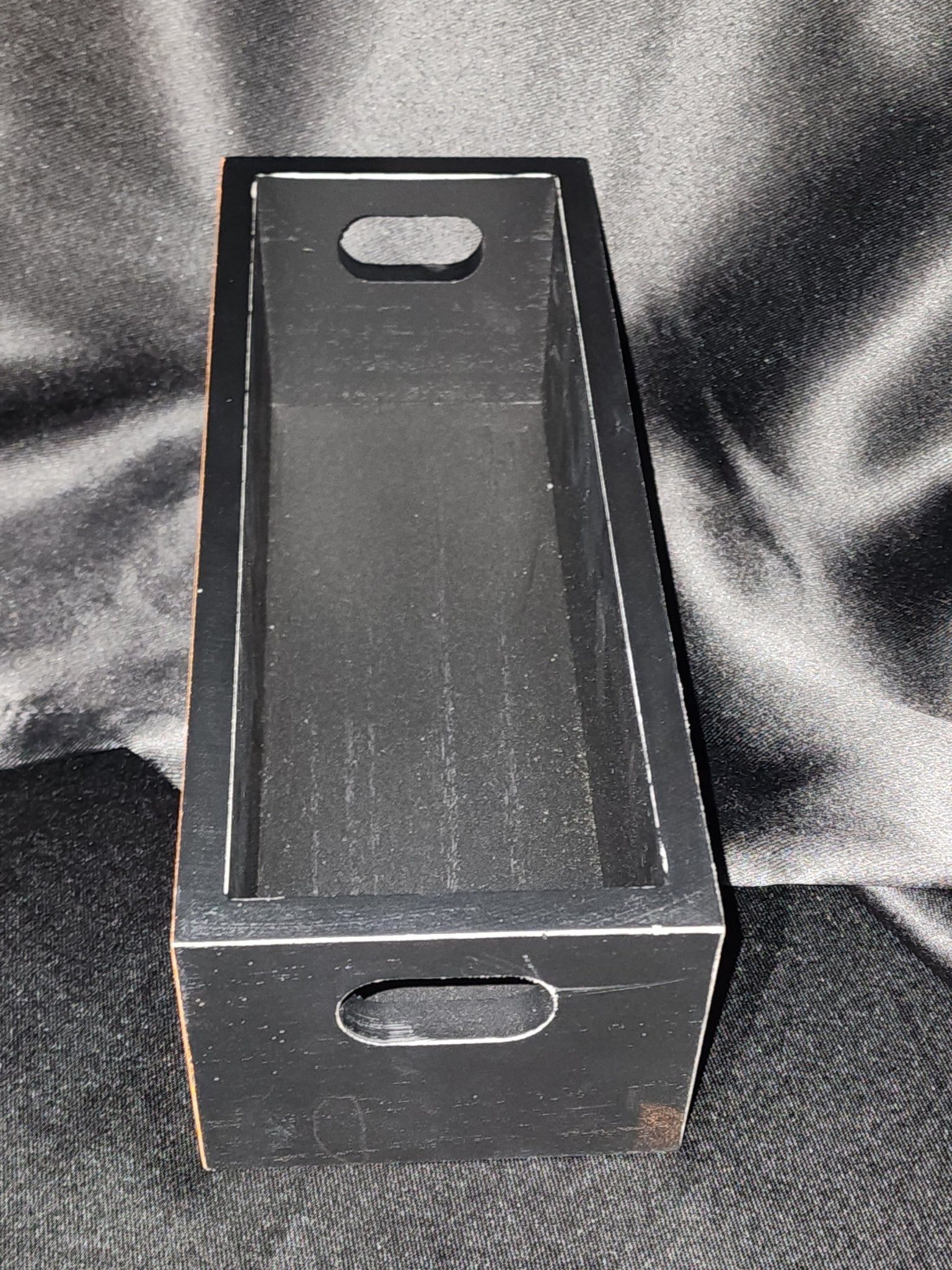 Happy Halloween Trick or Treat Wood Bin Box Wall Hanging - Gothic & Alternative Gift - Haunted