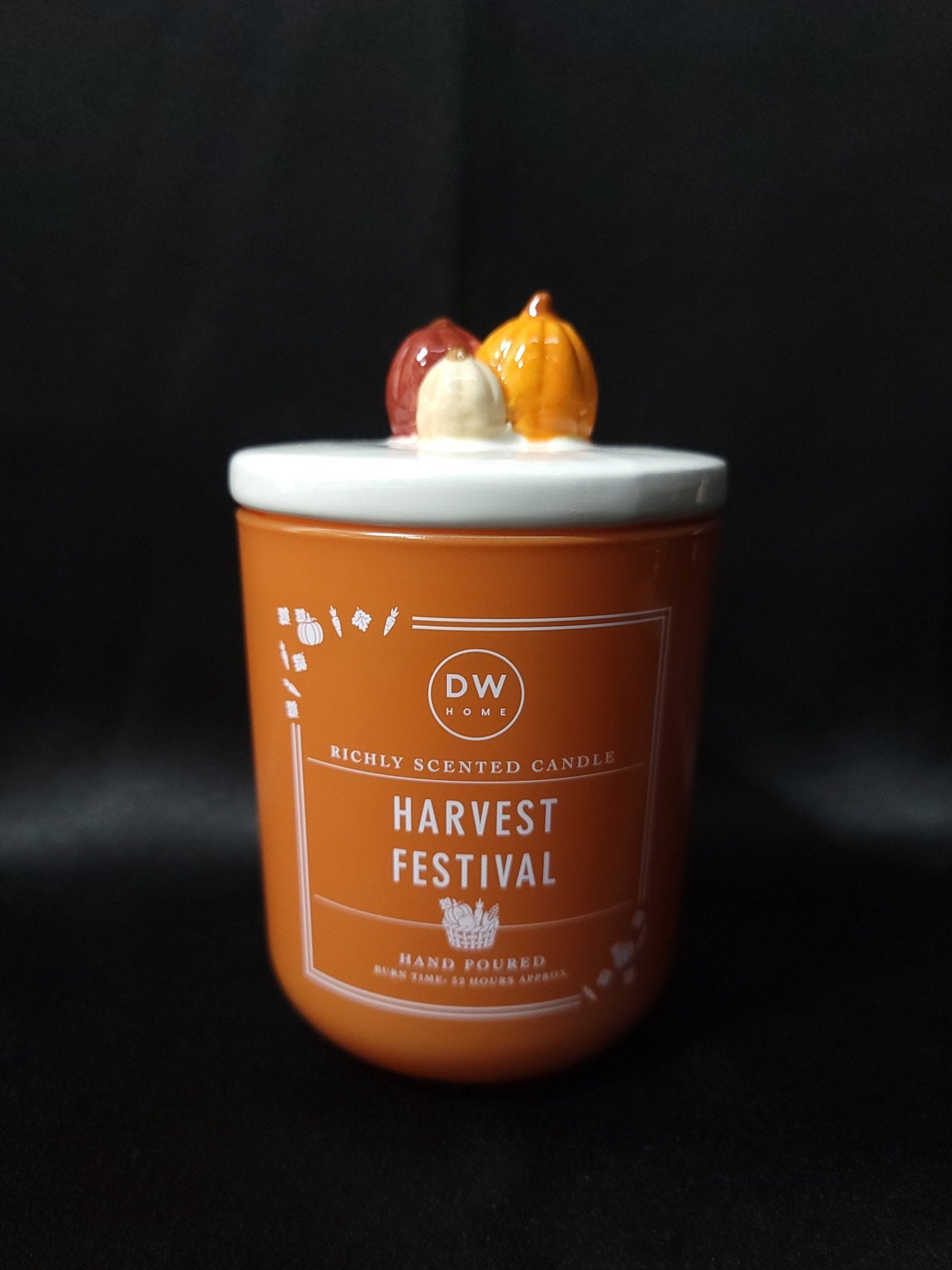 Harvest Festival Cozy Knob Ceramic Candle Candles - Gothic & Alternative Gift - Haunted