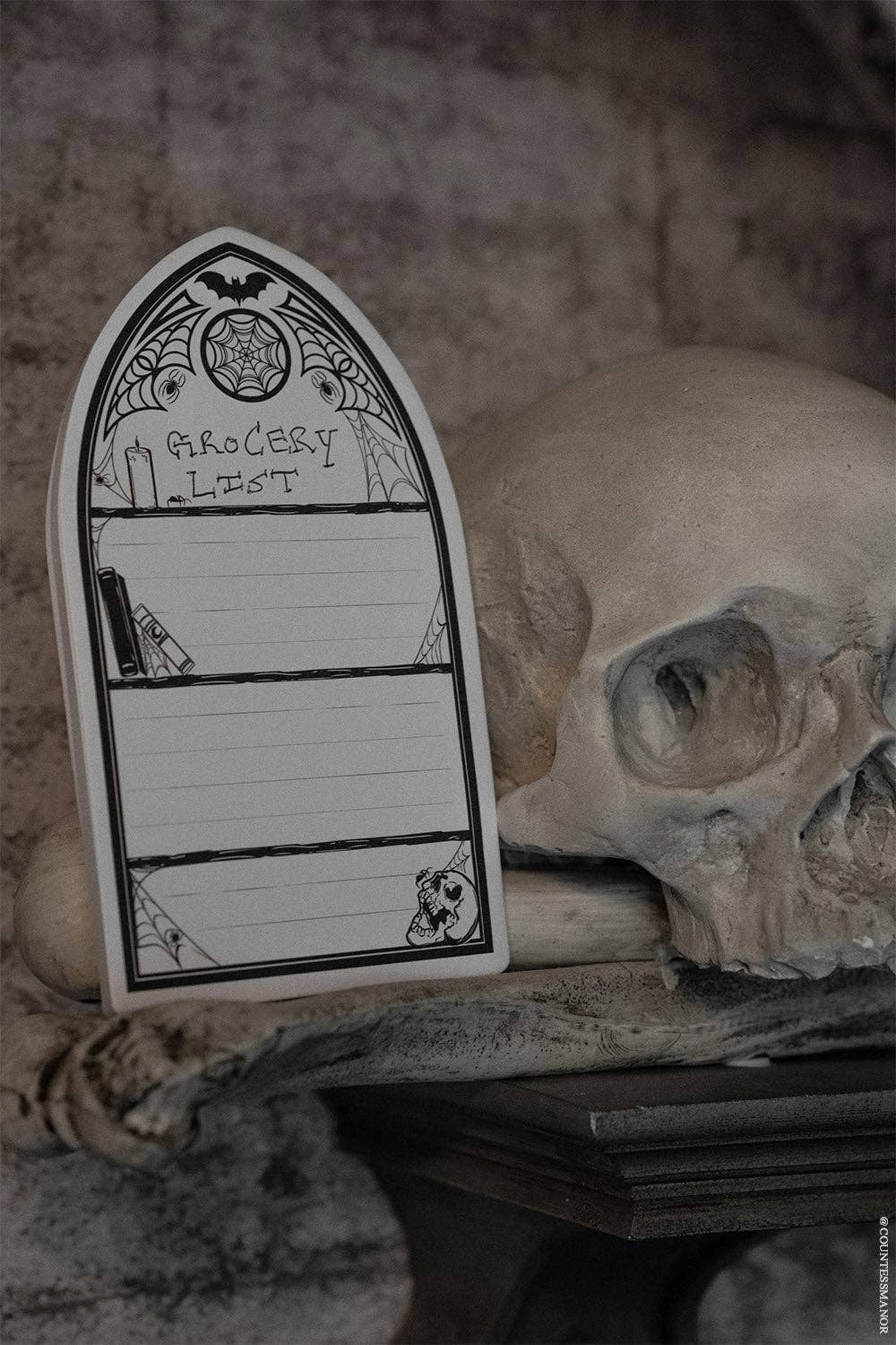 Haunted Bookcase Sticky Notes - Gothic & Alternative Gift - Haunted