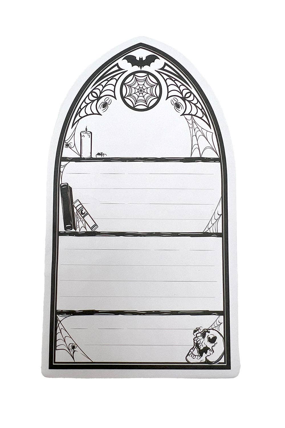 Haunted Bookcase Sticky Notes - Gothic & Alternative Gift - Haunted