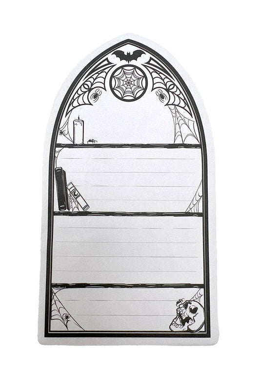 Haunted Bookcase Sticky Notes - Gothic & Alternative Gift - Haunted