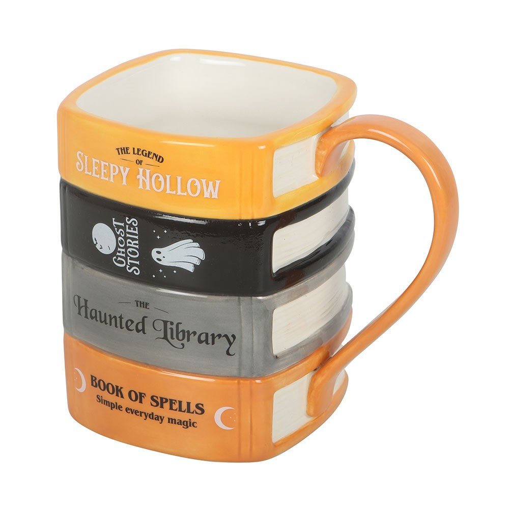 Haunted Library Book Stack MUG Drinkware - Gothic & Alternative Gift - Haunted
