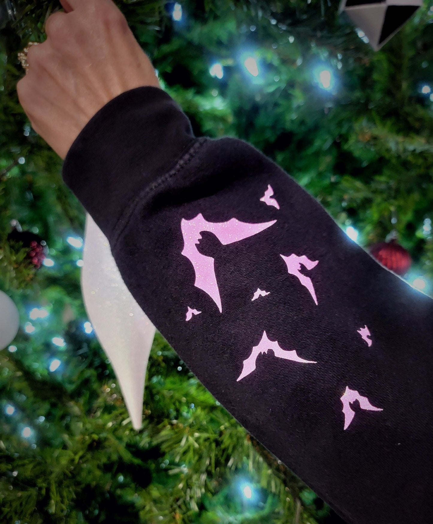 Haunted LOVE Bats Hooded Sweatshirt Clothing - Gothic & Alternative Gift - Haunted