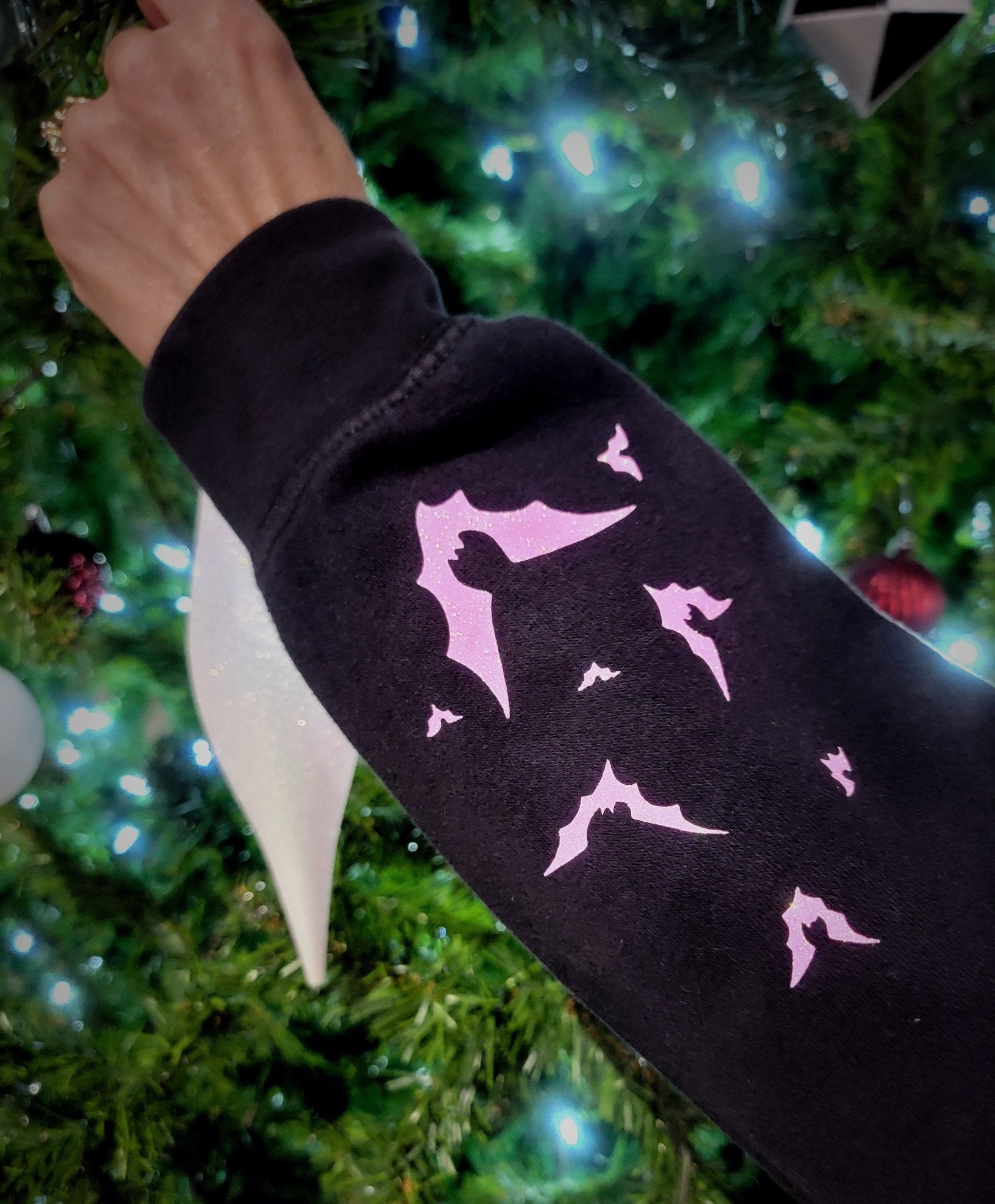 Haunted LOVE Bats Hooded Sweatshirt Clothing - Gothic & Alternative Gift - Haunted