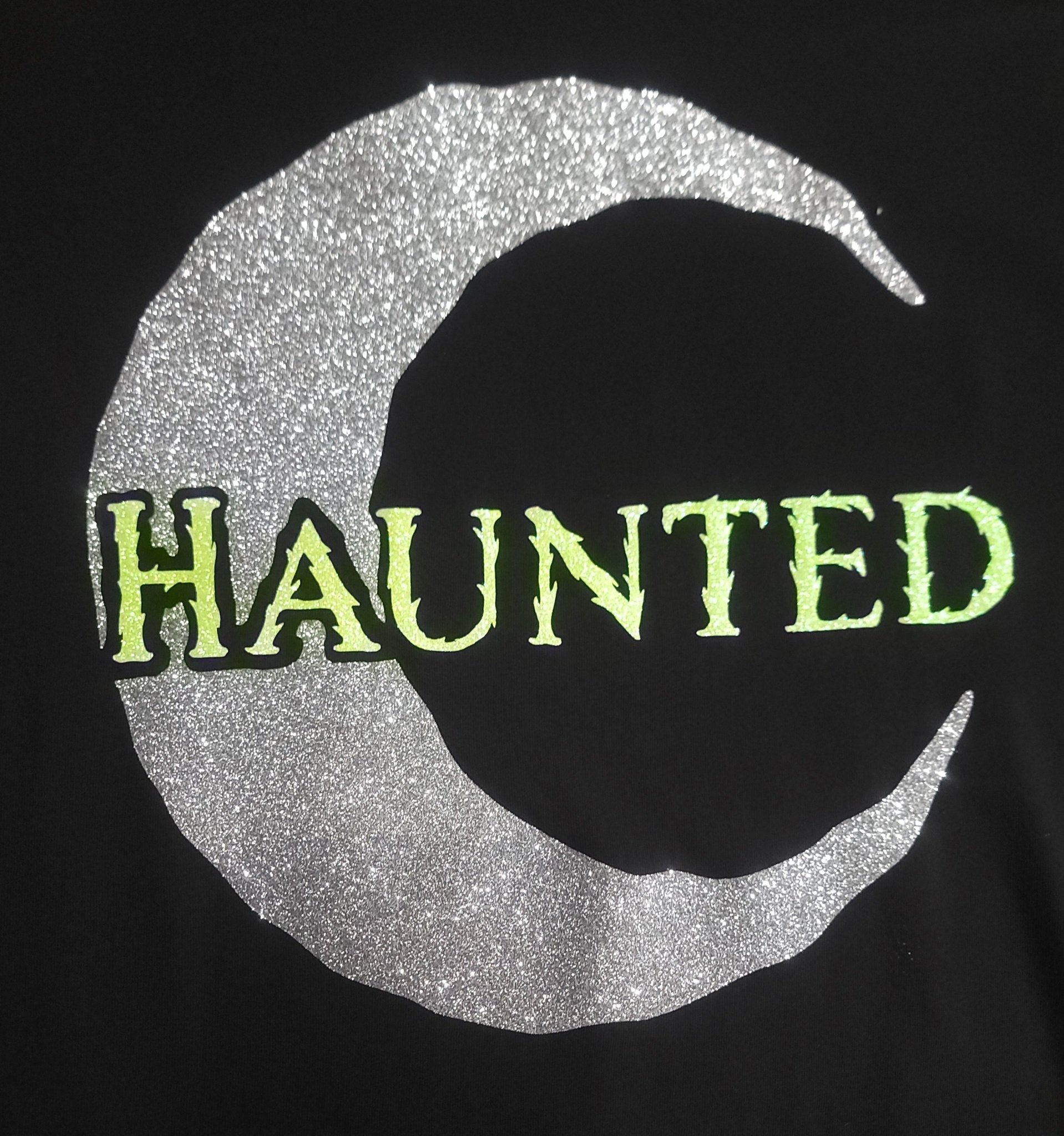 Haunted Moon Crow Custom T-shirt Unisex Medium Clothing - Gothic & Alternative Gift - Haunted