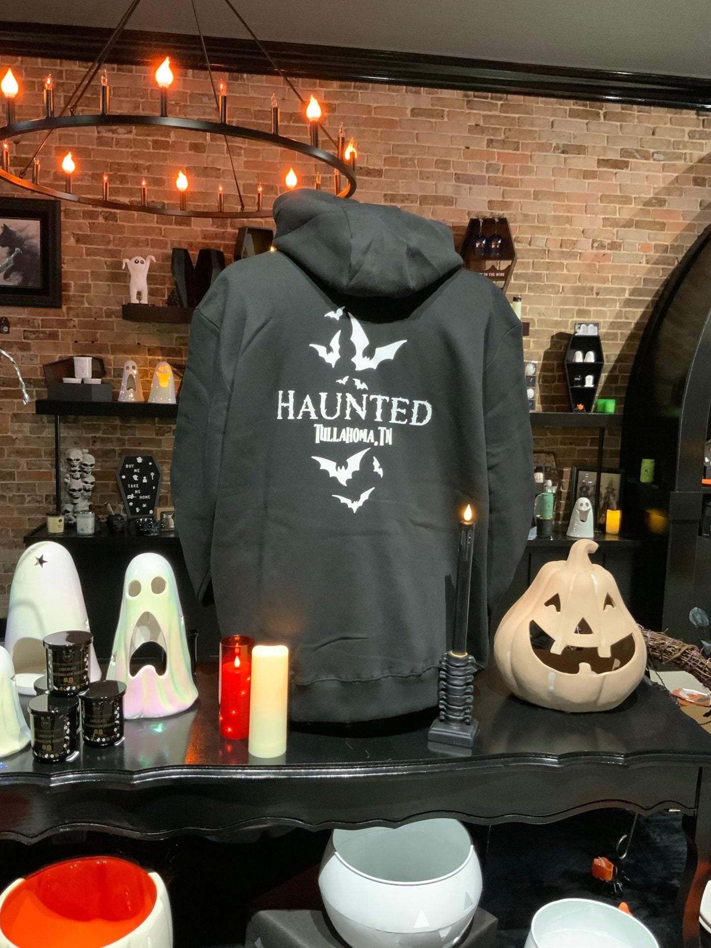 Haunted Unisex Ultimate Fleece Pullover Hooded Sweatshirt Clothing - Gothic & Alternative Gift - Haunted