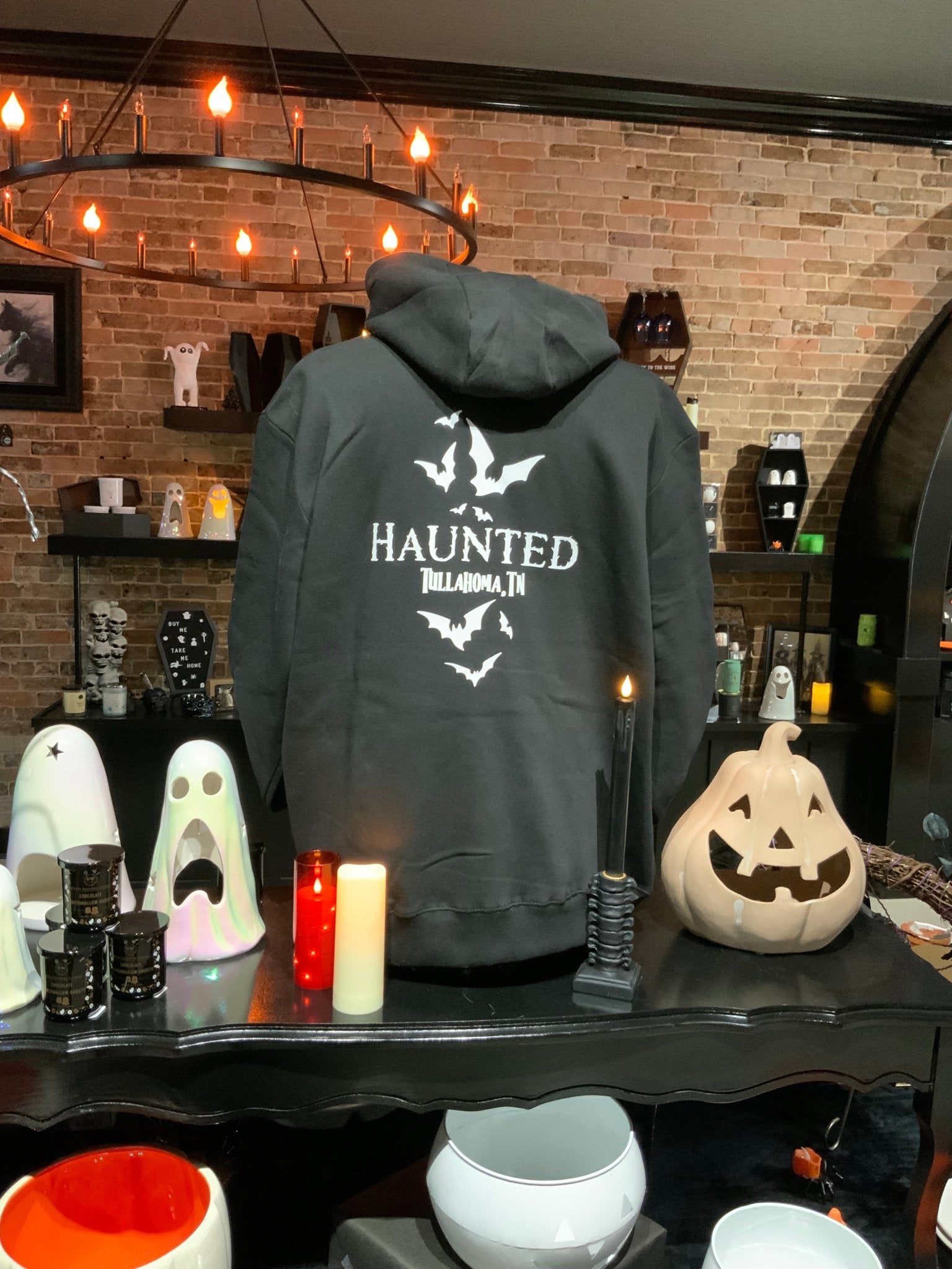 Haunted Unisex Ultimate Fleece Pullover Hooded Sweatshirt Clothing - Gothic & Alternative Gift - Haunted