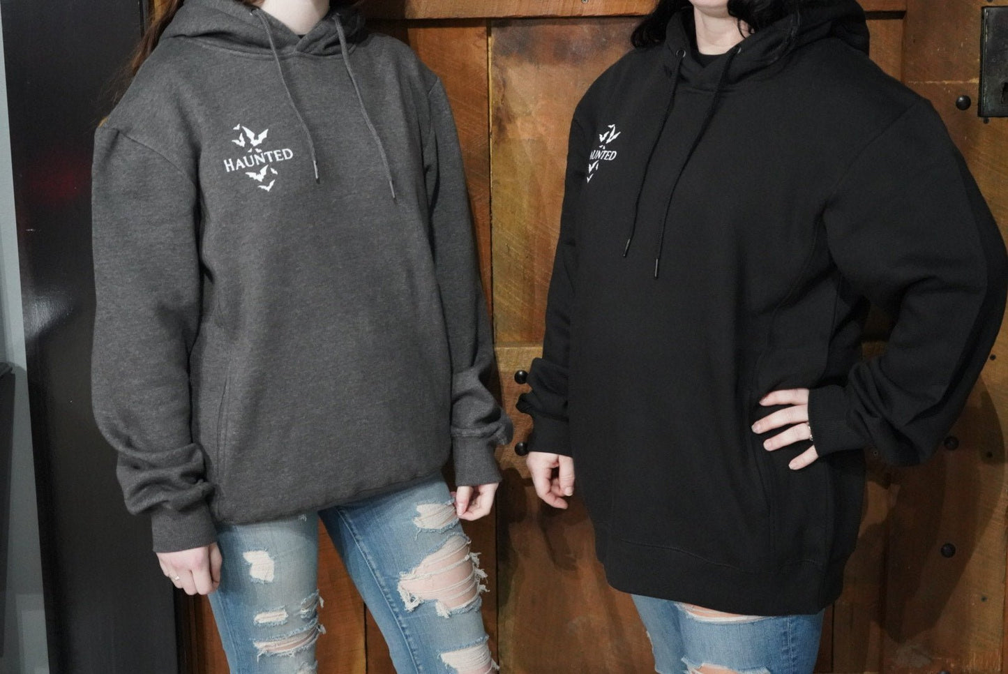 Haunted Unisex Ultimate Fleece Pullover Hooded Sweatshirt Clothing - Gothic & Alternative Gift - Haunted
