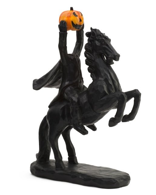 Headless Horseman LED lit Statue Home Decor - Gothic & Alternative Gift - Haunted