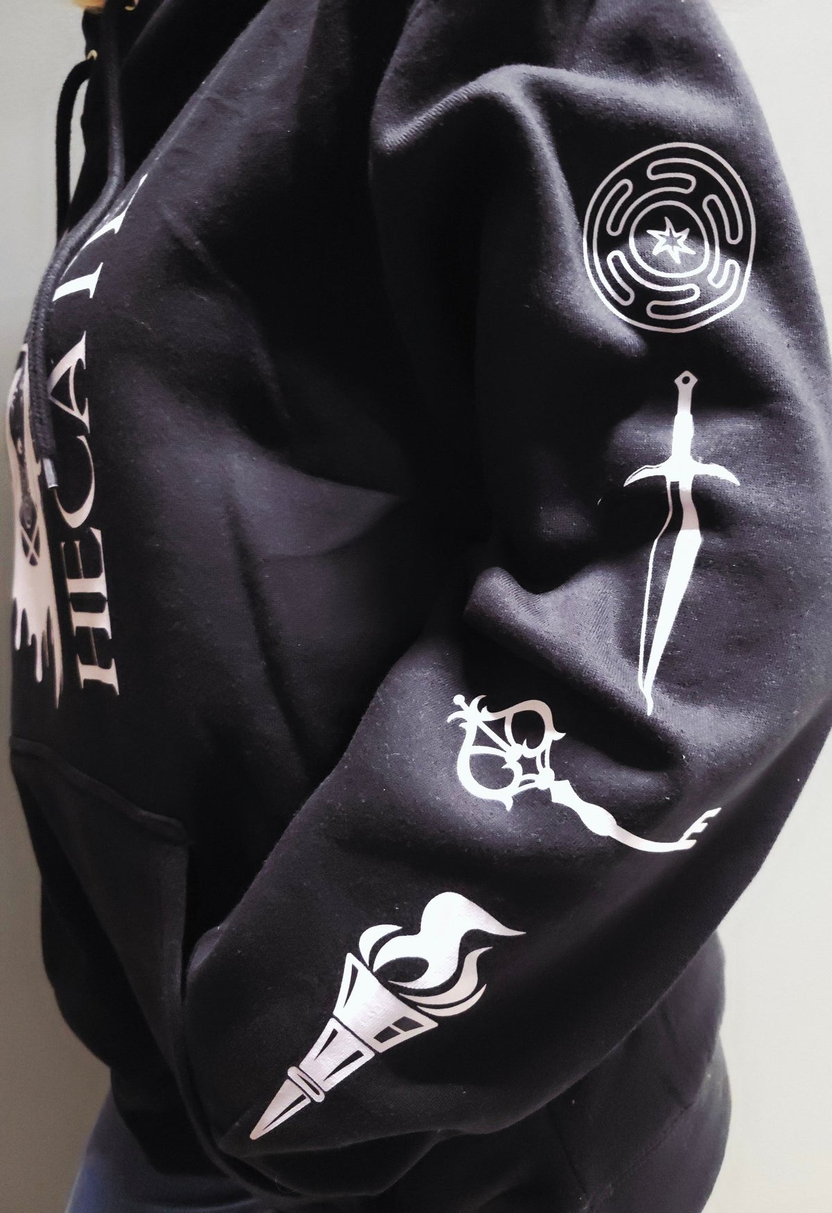 Hecate Custom Black Hoodie Sweatshirt Pullover Clothing - Gothic & Alternative Gift - Haunted