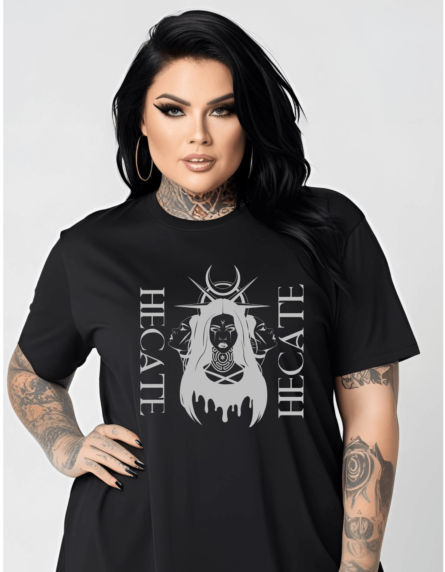 Hecate Moon Phases Graphic T Shirt Clothing - Gothic & Alternative Gift - Haunted