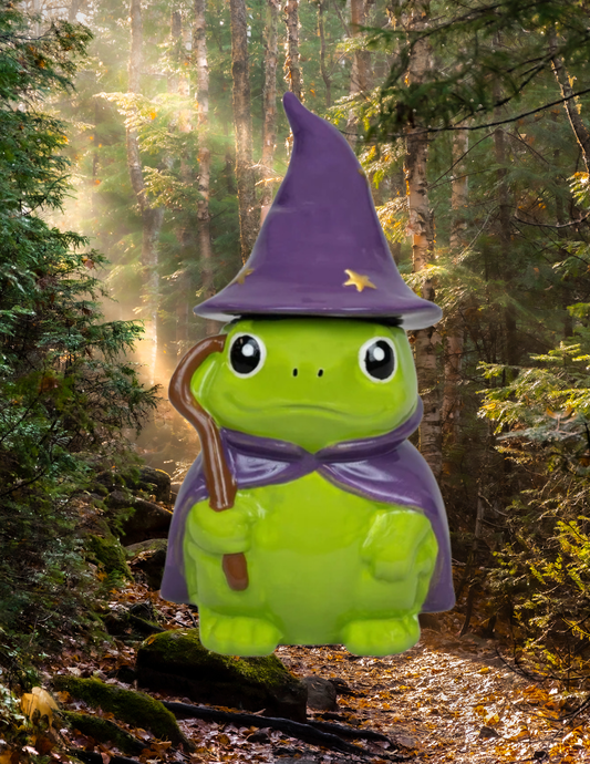 Hocus Croakus Toad Witch Warlock Candle | Ceramic Candles - Gothic & Alternative Gift - Haunted