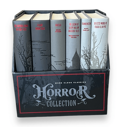 Horror Collection 6-Book Set (Word Cloud Classics) - Gothic & Alternative Gift - Haunted