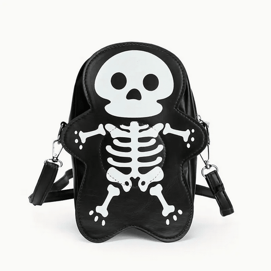 Horror Fan Skeleton Crossbody Purse Clothing - Gothic & Alternative Gift - Haunted