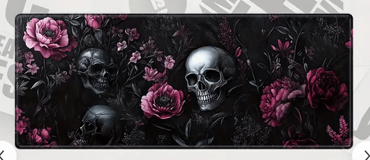 Horror Skull Dark Gaming Mouse Pad XL Gaming - Gothic & Alternative Gift - Haunted