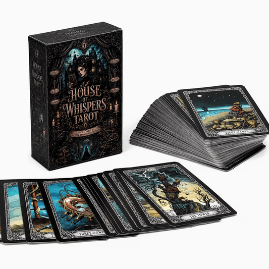 House of Whispers Gothic Tarot Deck – No Guidebook Witch Supplies - Gothic & Alternative Gift - Haunted
