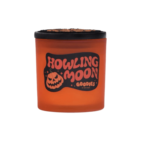 Howling Moon Large Glass Candle Candles - Gothic & Alternative Gift - Haunted