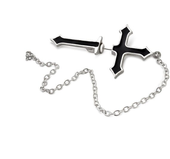 Impalare Cross Earring-Osbourne Tribute Jewelry - Gothic & Alternative Gift - Haunted