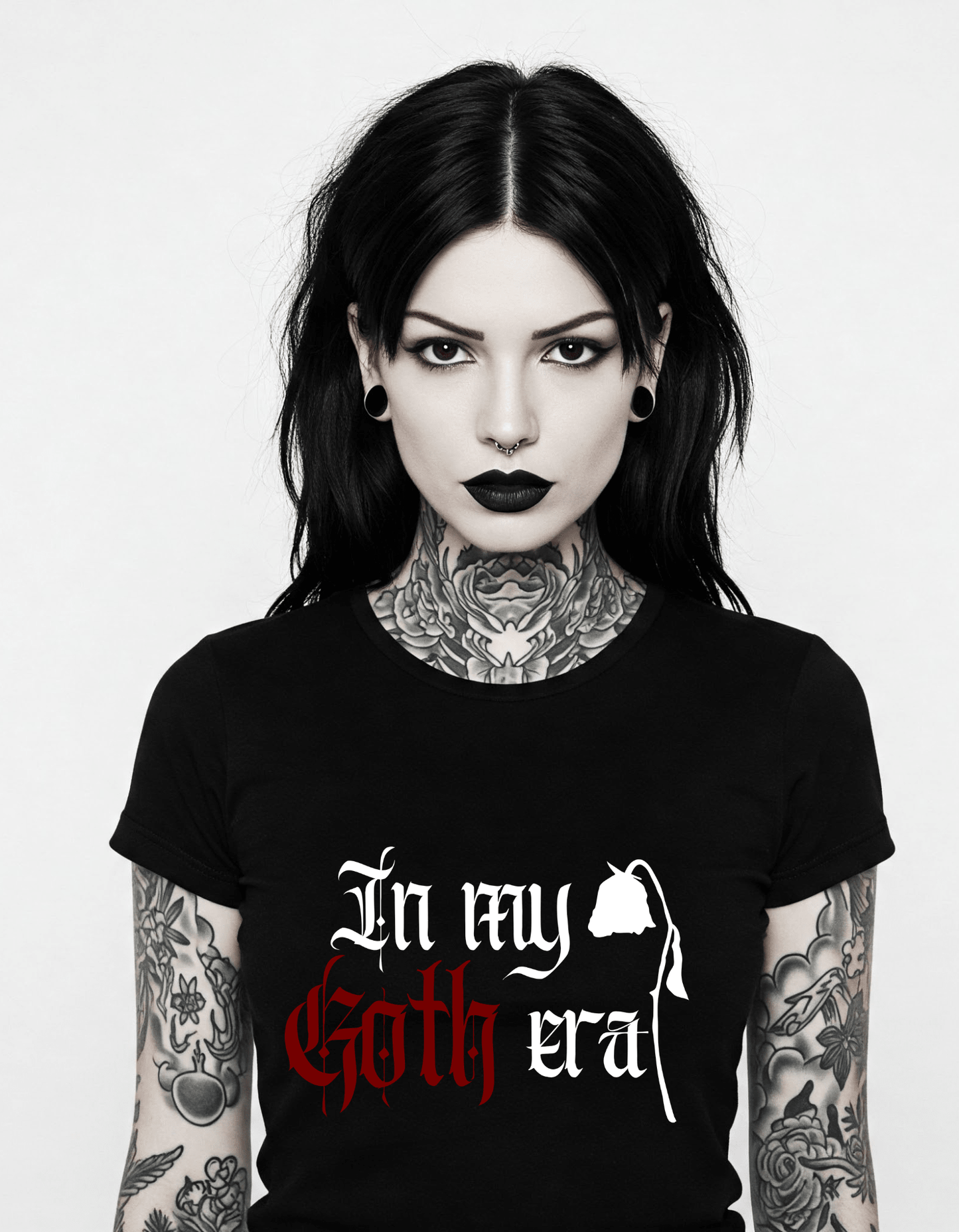 In My Goth Era Unisex Cotton Gothic T-Shirt Clothing - Gothic & Alternative Gift - Haunted