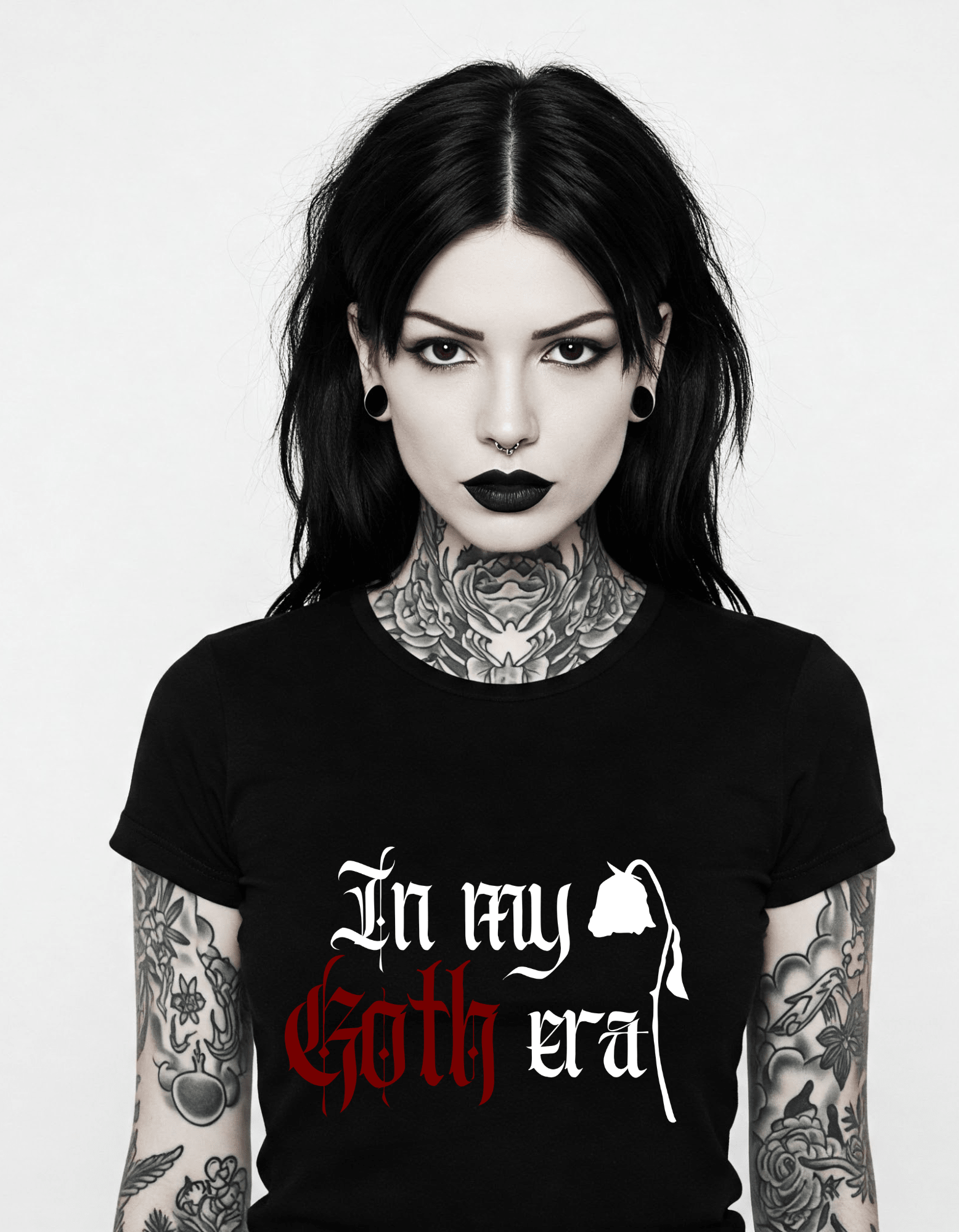 In My Goth Era Unisex Cotton Gothic T-Shirt Clothing - Gothic & Alternative Gift - Haunted
