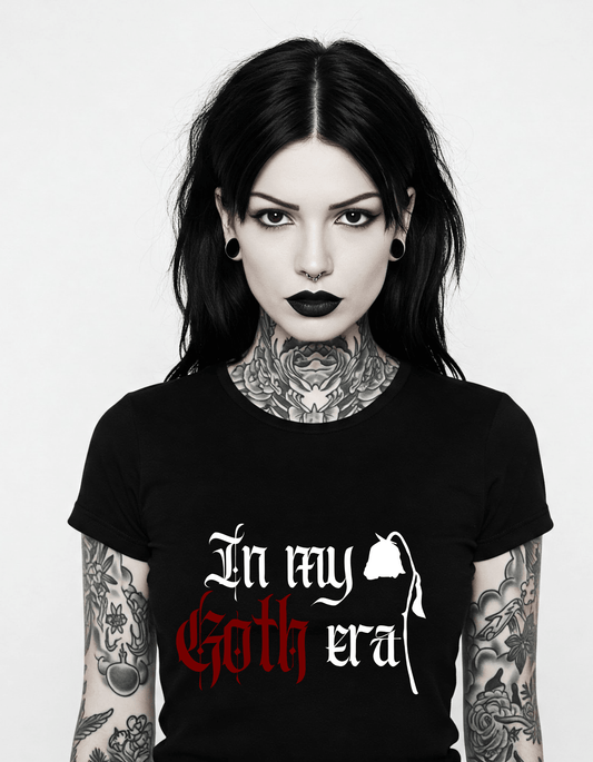 In My Goth Era Unisex Cotton Gothic T-Shirt Clothing - Gothic & Alternative Gift - Haunted