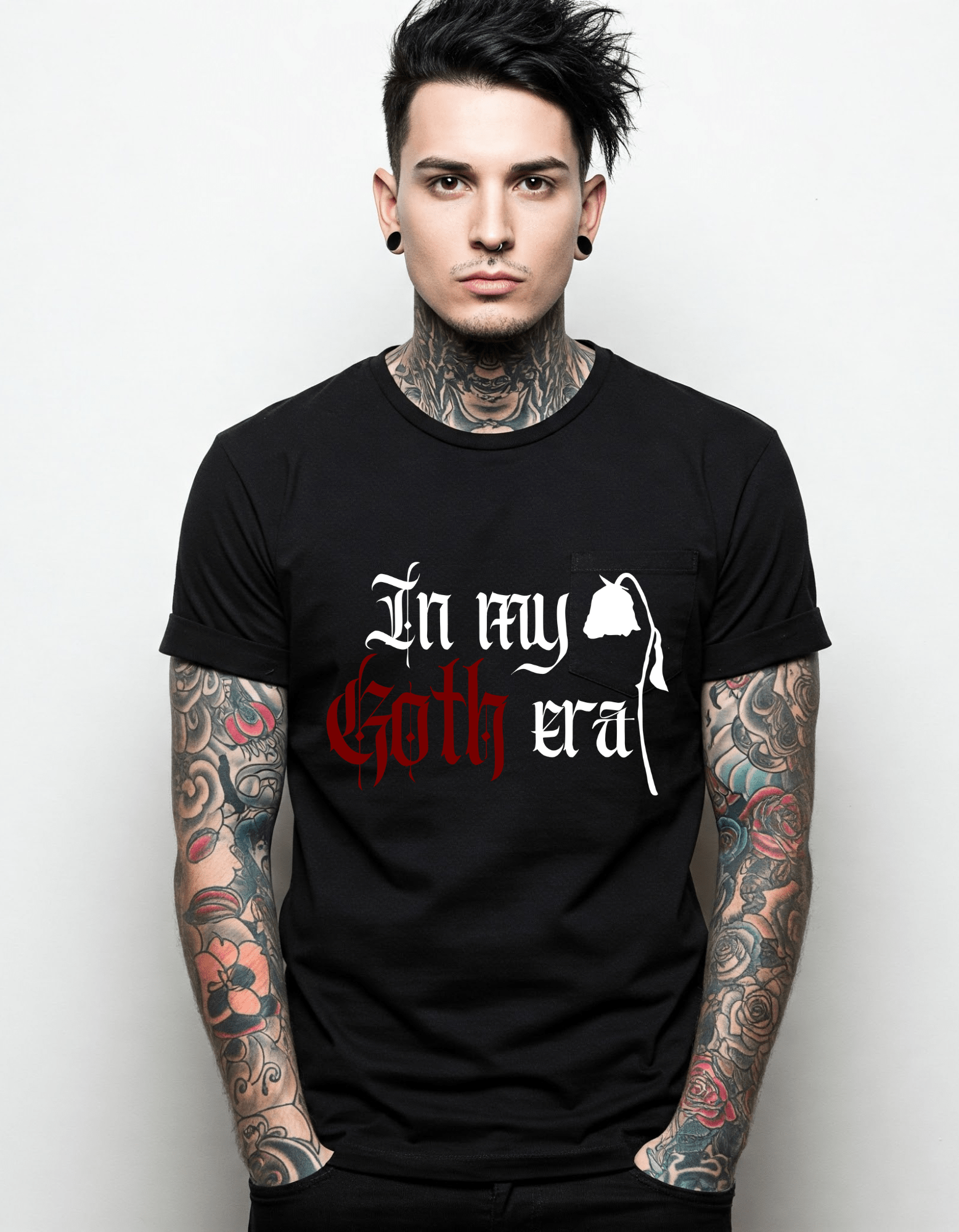 In My Goth Era Unisex Cotton Gothic T-Shirt Clothing - Gothic & Alternative Gift - Haunted