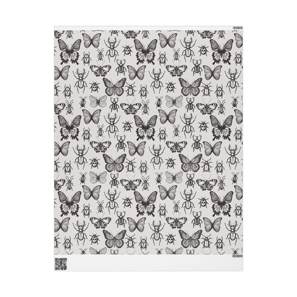Insects, Bugs Specimen Study Gift Wrap 6 Foot Roll Wrapping Paper Wrapping Paper - Gothic & Alternative Gift - Haunted