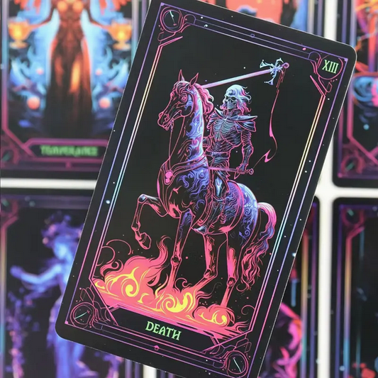 Inspired NEON Tarot Cards Witch Supplies - Gothic & Alternative Gift - Haunted