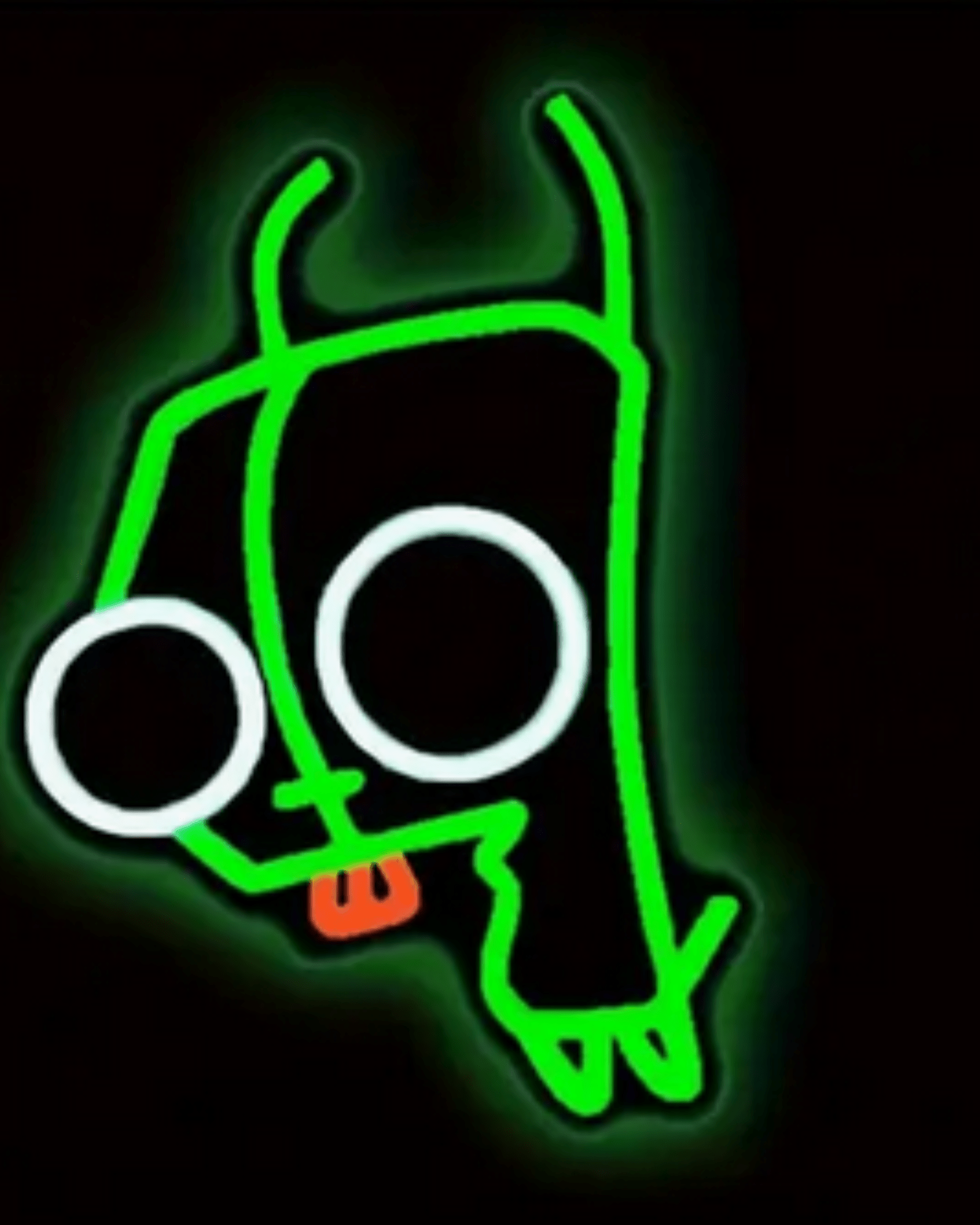 Invader Zim Gir LED Neon Sign Wall Hanging - Gothic & Alternative Gift - Haunted
