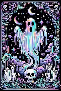 Iridescent Ghost diamond art kit Diamond Art - Gothic & Alternative Gift - Haunted