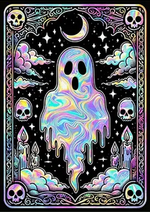Iridescent Ghost diamond art kit Diamond Art - Gothic & Alternative Gift - Haunted