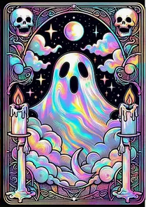 Iridescent Ghost diamond art kit Diamond Art - Gothic & Alternative Gift - Haunted