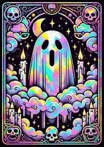 Iridescent Ghost diamond art kit Diamond Art - Gothic & Alternative Gift - Haunted