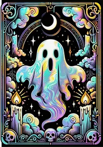 Iridescent Ghost diamond art kit Diamond Art - Gothic & Alternative Gift - Haunted