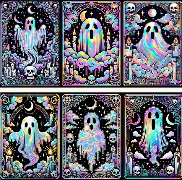 Iridescent Ghost diamond art kit Diamond Art - Gothic & Alternative Gift - Haunted