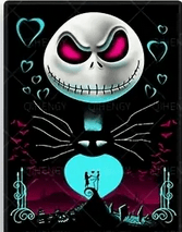 Jack and Sally Hearts Nightmare Diamond Art Kit Diamond Art - Gothic & Alternative Gift - Haunted