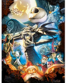 Jack Skellington and Sally, Nightmare Diamond Art Kit Diamond Art - Gothic & Alternative Gift - Haunted