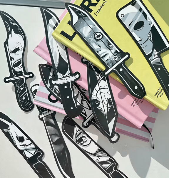 Killer Knife bookmarks different style knives - Gothic & Alternative Gift - Haunted