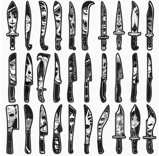 Killer Knife bookmarks different style knives - Gothic & Alternative Gift - Haunted