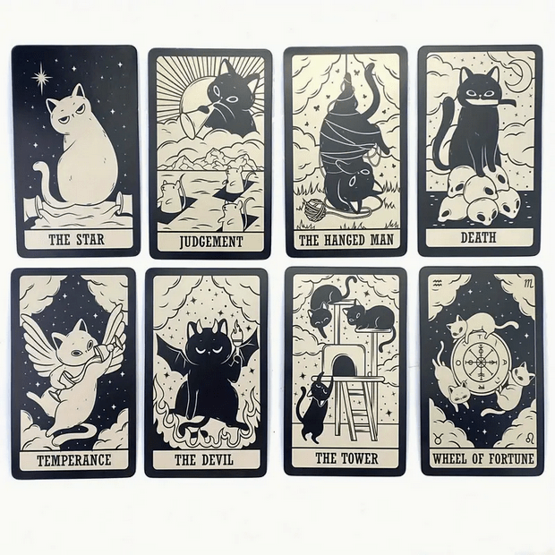 Kitten Tarot Deck Witch Supplies - Gothic & Alternative Gift - Haunted