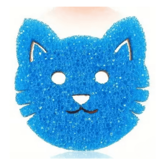 Kitty Cat Shaped Scrub Sponge Pet - Gothic & Alternative Gift - Haunted