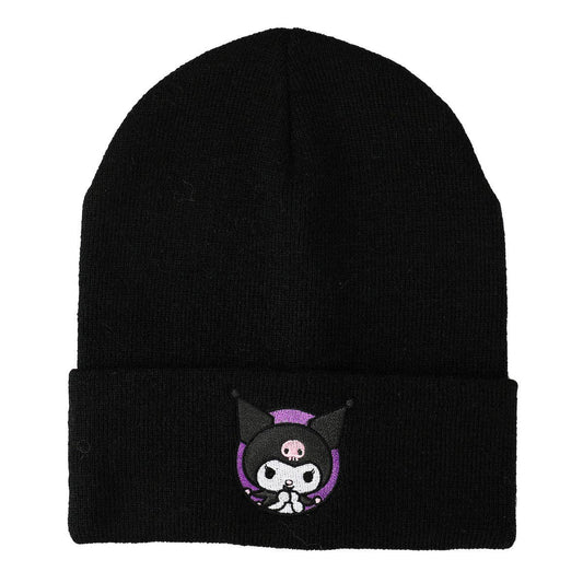 Kuromi Embroidered Cuff Beanie Accessories - Gothic & Alternative Gift - Haunted