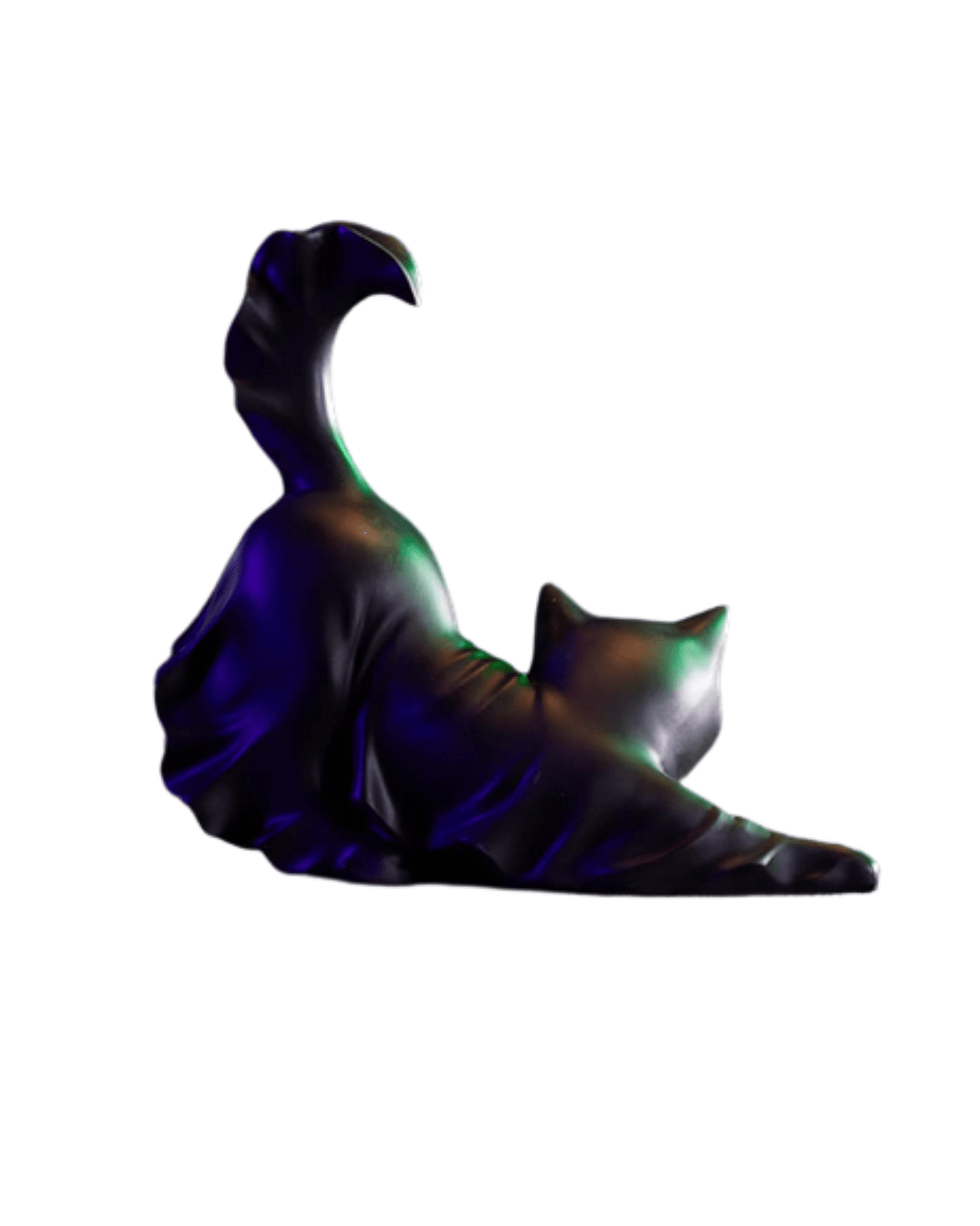 Large Black Cat Ghost Figurine Halloween Ghost Home Decor - Gothic & Alternative Gift - Haunted